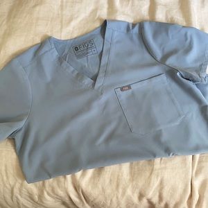 COPY - Catarina™ One-Pocket Scrub Top in Dusty Blue Sz. M